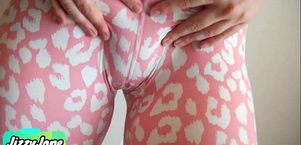  Cumming In My Panties and Yoga Pants After Rubbing My Smooth Pussy